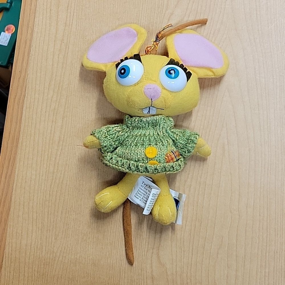 2006 Peter Cottontail Classic Media Toy Network Yellow Mouse Plush